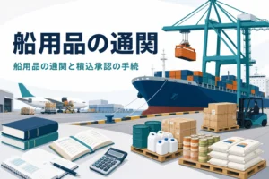 船用品の通関と積込承認の手続を扱う記事のアイキャッチ